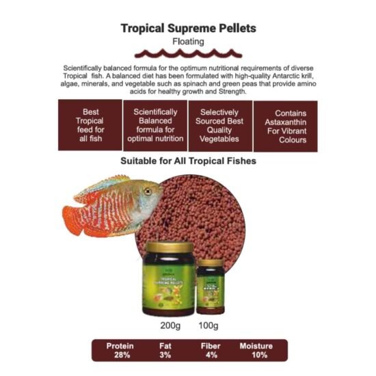 Tropical Supreme Pellets - Fish Growth & Beautiful Color - Image 4