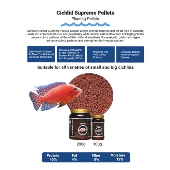 Cichlid Supreme Pellets – Premium Fish Food for Vibrant & Healthy Cichlids 4