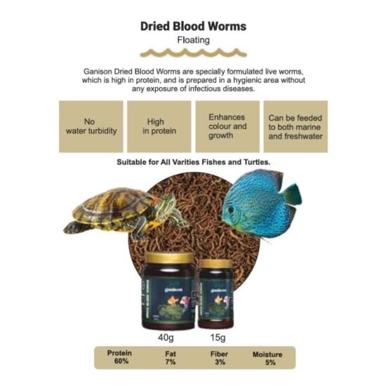 Dried Blood Worms – Protein Rich Fish Food for Maximum Vitality3