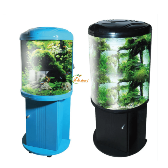 Half Moon Imported Aquarium 1.5 to 2 Feet